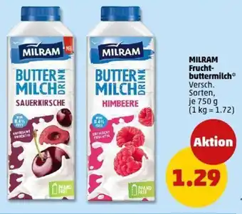 PENNY MILRAM Frucht- buttermilch Angebot