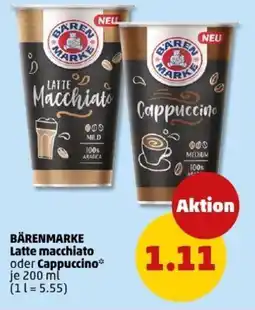PENNY BÄRENMARKE Latte macchiato oder Cappuccino Angebot