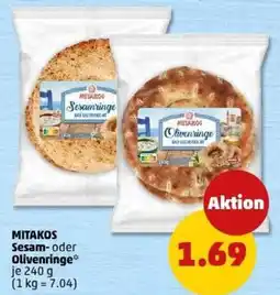 PENNY MITAKOS Sesam- oder Olivenringe Angebot