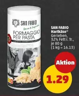 PENNY SAN FABIO Hartkäse Angebot