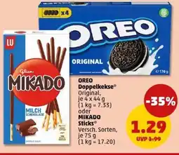 PENNY OREO Doppelkekse oder MIKADO Sticks Angebot