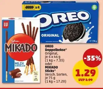 PENNY OREO Doppelkekse oder MIKADO Sticks Angebot