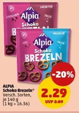PENNY Alpia Schoko Brezeln Angebot