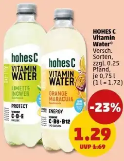 PENNY HOHES C Vitamin Water Angebot