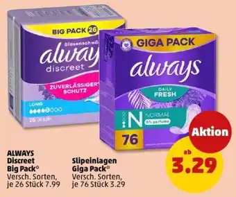 PENNY ALWAYS Discreet Big Pack Angebot