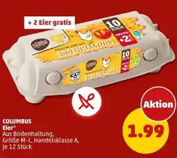 PENNY COLUMBUS Eier Angebot