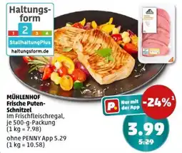 PENNY MÜHLENHOF Frische Puten- Schnitzel Angebot
