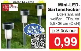 Jawoll TIM GARDEN Mini-LED- Gartenstecker Angebot