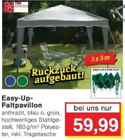 Jawoll TIM GARDEN Easy-Up- Faltpavillon a Angebot