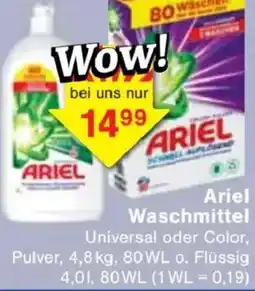 Jawoll Ariel Waschmittel Angebot
