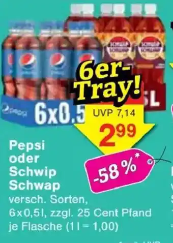 Jawoll Pepsi oder Schwip Schwap Angebot