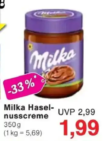Jawoll Milka Hasel- nusscreme Angebot
