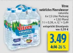 diska Vitrex natürliches Mineralwasser Angebot