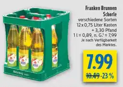 diska Franken Brunnen Schorle Angebot