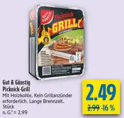 diska Gut & Günstig Picknick-Grill Angebot