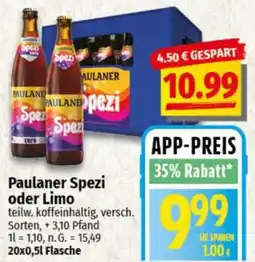 NP Discount Paulaner Spezi oder Limo Angebot