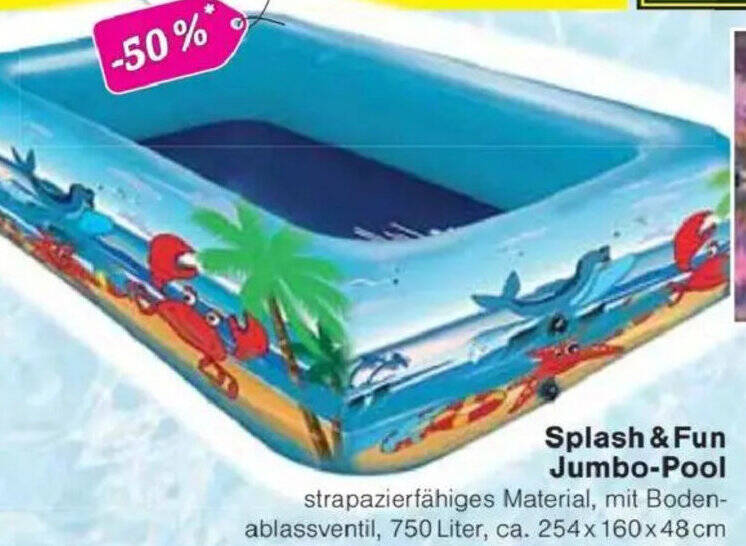 Splash & Fun Jumbo-Pool Angebot bei Jawoll