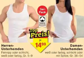 Jawoll Herren- Unterhemden- Damen- Unterhemden Angebot