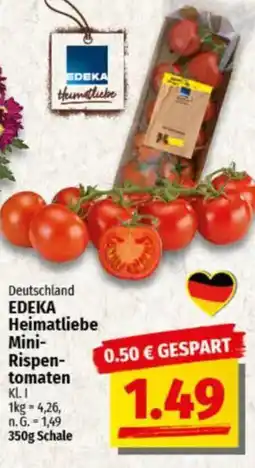 NP Discount Deutschland EDEKA Heimatliebe Mini- Rispentomaten Angebot