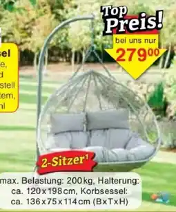 Jawoll TIM GARDEN Hängesessel 2-Sitzer Angebot