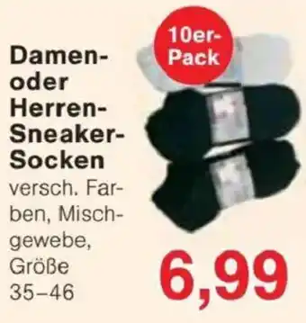 Jawoll Damen- oder Pack Herren- Sneaker- Socken Angebot