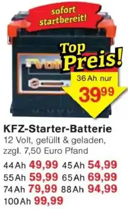 Jawoll KFZ-Starter-Batterie Angebot
