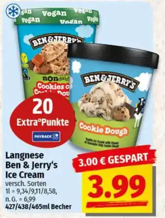 NP Discount Langnese Ben & Jerry's Ice Cream Angebot