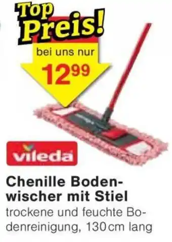Jawoll vileda Chenille Boden- wischer mit Stiel Angebot