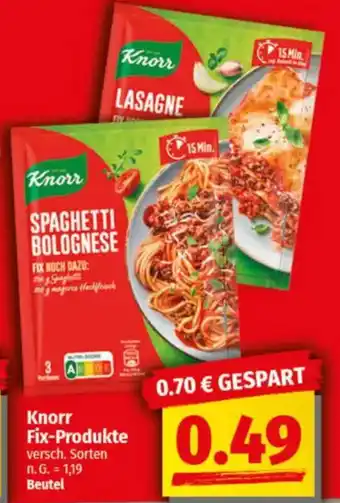 NP Discount Knorr Fix-Produkte Angebot
