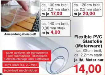 Jawoll Flexible PVC Glasfolie (Meterware) Angebot