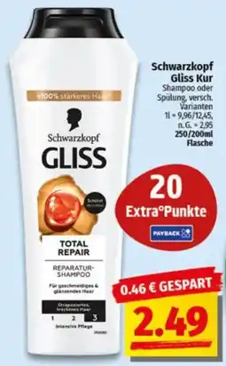 NP Discount Schwarzkopf Gliss Kur Shampoo oder Spülung Angebot