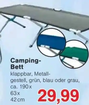 Jawoll Camping- Bett Angebot