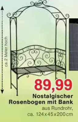 Jawoll Nostalgischer Rosenbogen mit Bank Angebot