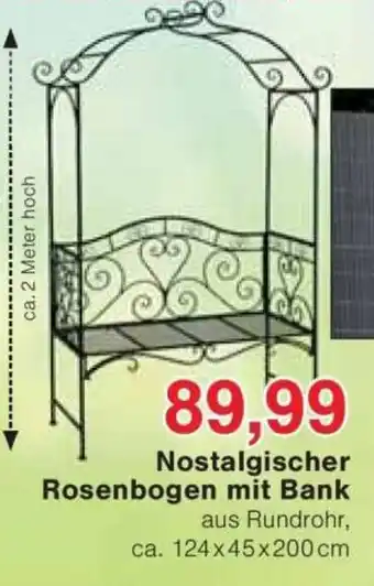 Jawoll Nostalgischer Rosenbogen mit Bank Angebot