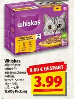 NP Discount Whiskas Alleinfuttermittel Angebot