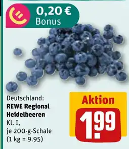REWE Deutschland: REWE Regional Heidelbeeren Angebot