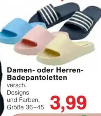 Jawoll Damen- oder Herren- Badepantoletten Angebot