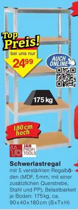 Jawoll JAN PROFI TOOLS Schwerlastregal Angebot