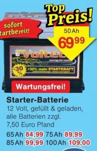 Jawoll Starter-Batterie 50 Ah Angebot