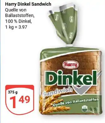 Globus Harry Dinkel Sandwich Angebot