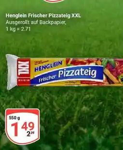 Globus Henglein Frischer Pizzateig XXL Angebot