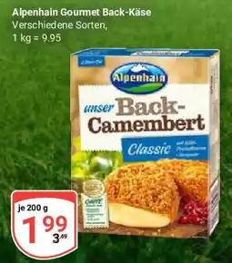 Globus Alpenhain Gourmet Back-Käse Angebot