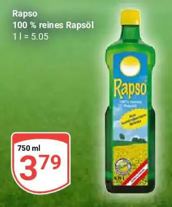 Globus Rapso 100% reines Rapsöl Angebot