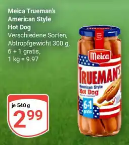 Globus Meica Trueman's American Style Hot Dog Angebot