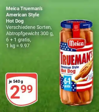 Globus Meica Trueman's American Style Hot Dog Angebot