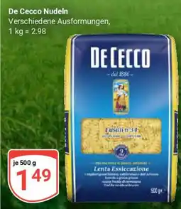 Globus De Cecco Nudeln Angebot