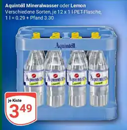 Globus Aquintéll Mineralwasser oder Lemon Angebot