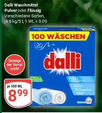 Globus Dalli Waschmittel Pulver oder Flüssig Angebot