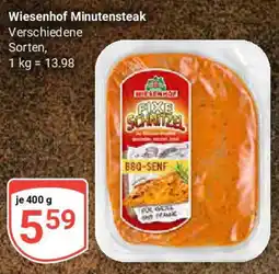 Globus Wiesenhof Minutensteak Angebot