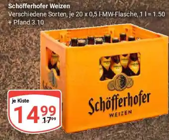 Globus Schöfferhofer Weizen Angebot